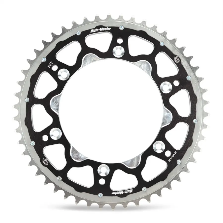 MOTO-MASTER řetězové kolo zadní FUSION DUAL RING (ocel-hliník) 4549 49 KTM 250/350 FREERIDE '14-17 barva černá ( )