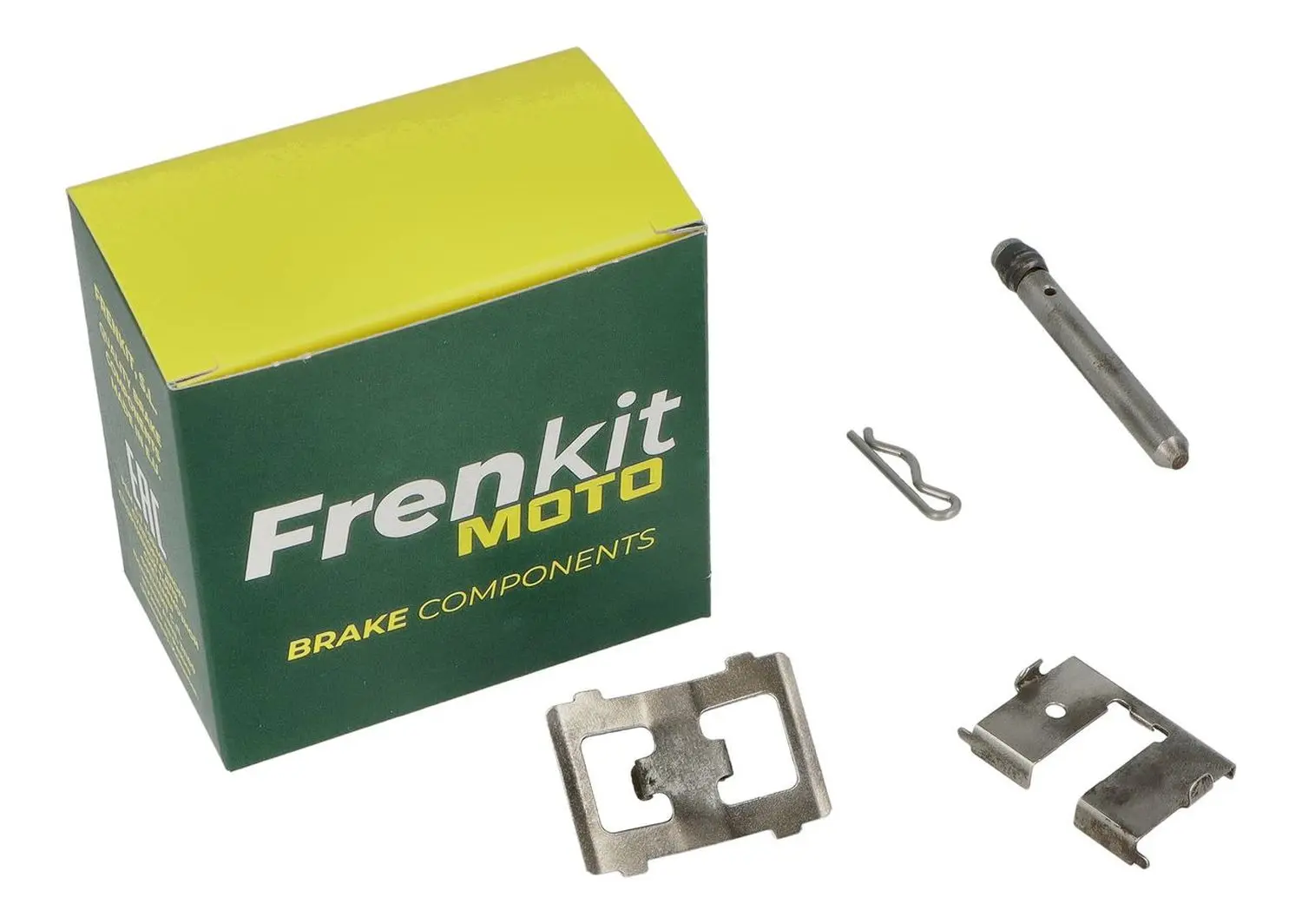 FRENKIT MOTO sada zajišťovacích plíšků, čepů a pojistek brzdového třmenu BREMBO zadní BMW F 650 GS / DAKAR '99-'07, F 800 GS '07-'18, F 700 / 750 GS