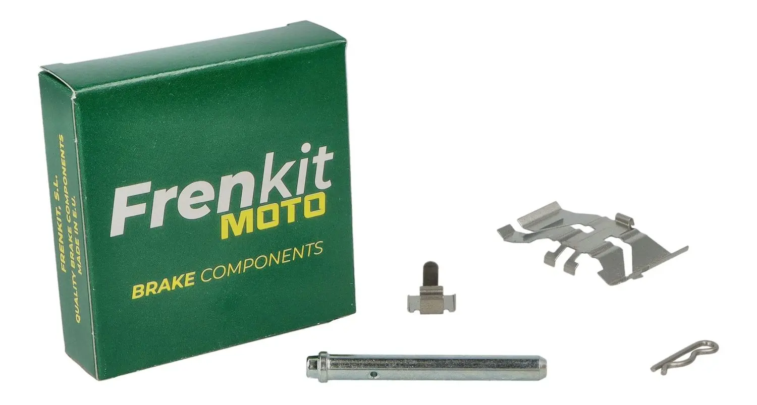FRENKIT MOTO sada zajišťovacích plíšků, čepů a pojistek brzdového třmenu TOKICO přední KAWASAKI ER 6 N / F '05-'11, NINJA 650 '11-'20, VERSYS 650