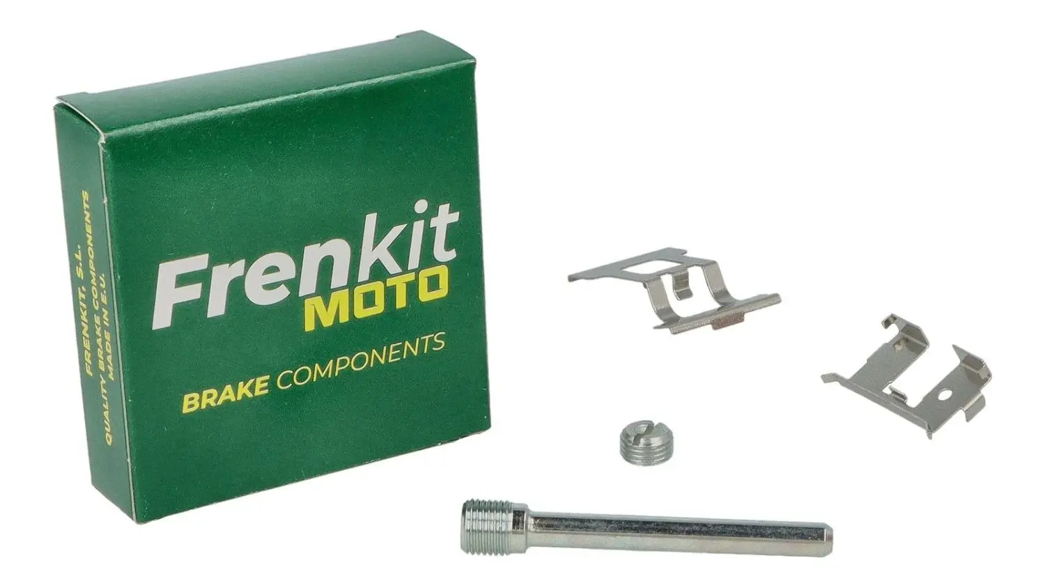 FRENKIT MOTO sada zajišťovacích plíšků, čepů a pojistek brzdového třmenu NISSIN přední KAWASAKI J 125 '16-'22, J 300 '14-'22, YAMAHA X-MAX 125