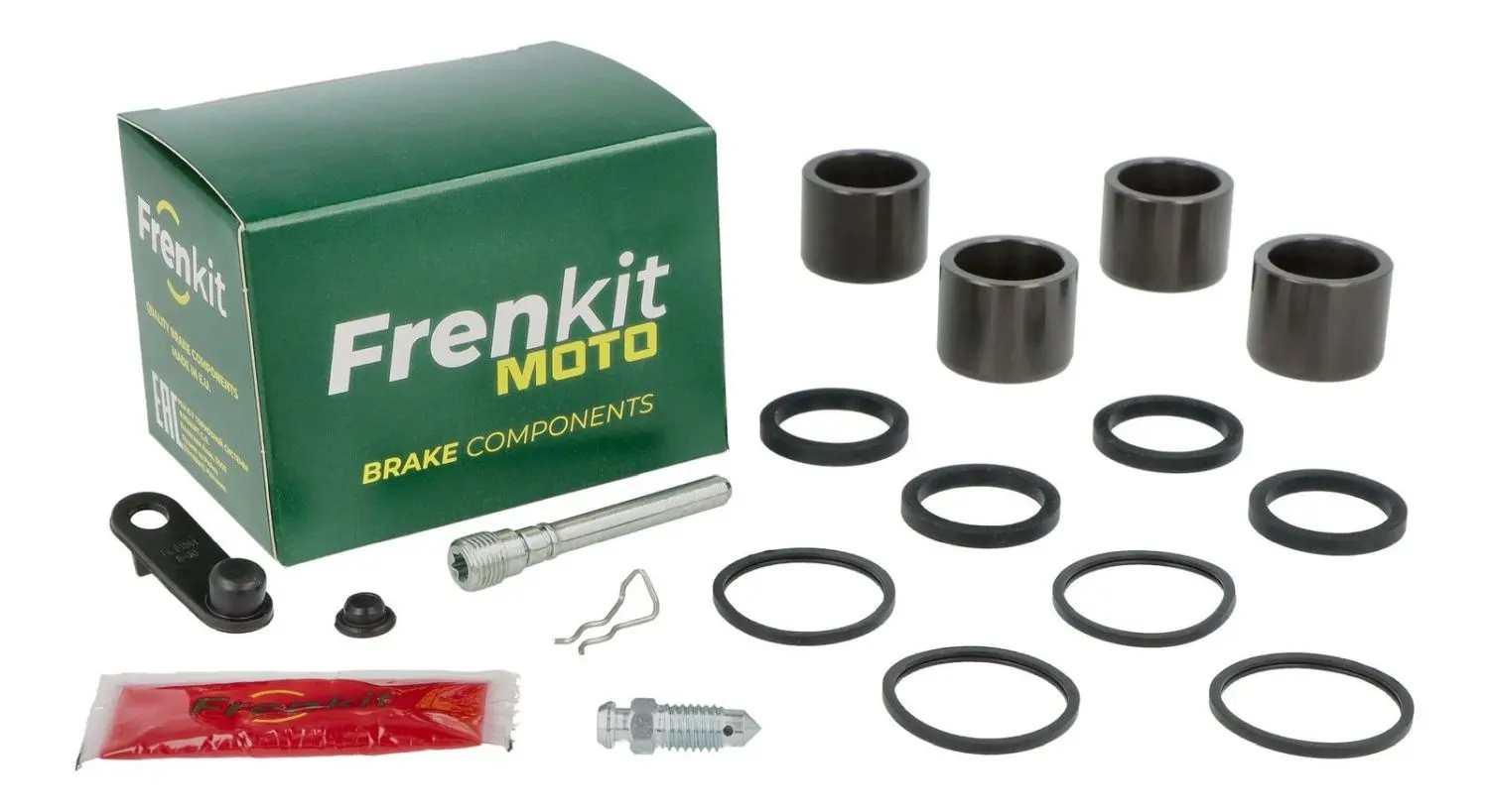 FRENKIT MOTO sada pro opravu brzdového třmenu (kompletní / superkit) BYBRE (píst fi 28mm) přední KTM DUKE 125 '11-'20, DUKE 250 '15-'18, DUKE 390
