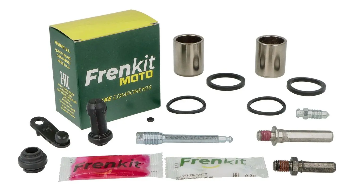 FRENKIT MOTO sada pro opravu brzdového třmenu (kompletní / superkit) NISSIN (píst fi 27mm) přední HONDA CB 500 X '13-'20, KAWASAKI Z 650 NINJA