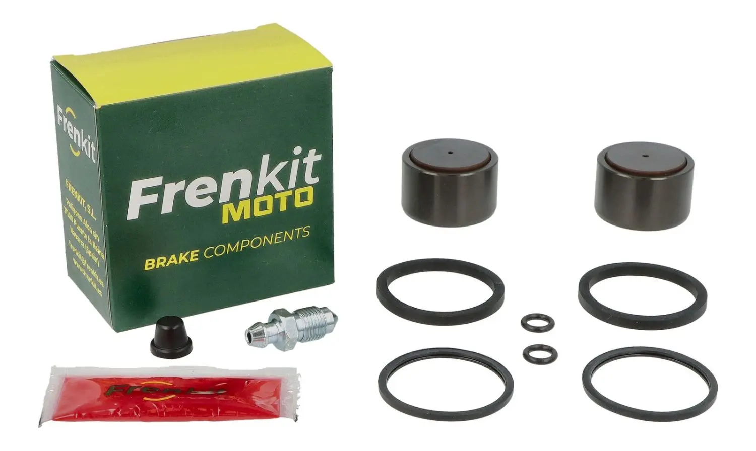FRENKIT MOTO opravná sada brzdového třmenu (těsnění + písty) BREMBO (píst FI 34MM) zadní DUCATI HYPERMOTARD 1100 '08-'13, HYPERMOTARD 950 '19-'24,