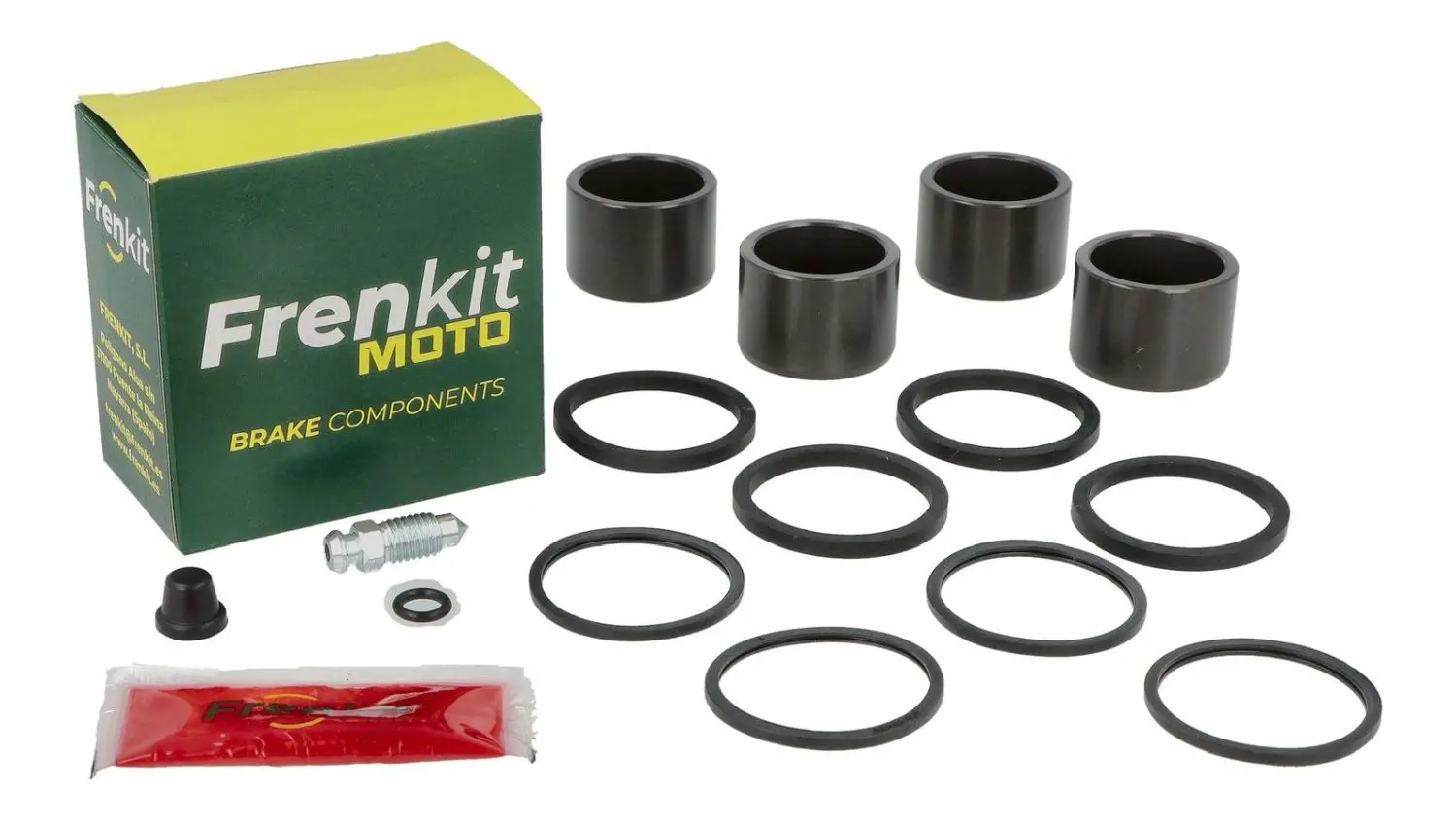 FRENKIT MOTO opravná sada brzdového třmenu (těsnění + písty) BREMBO (píst FI 34MM) přední BMW S 1000 R '13-'21, S 1000 RR '08-'11, DUCATI 999 '03-'06,