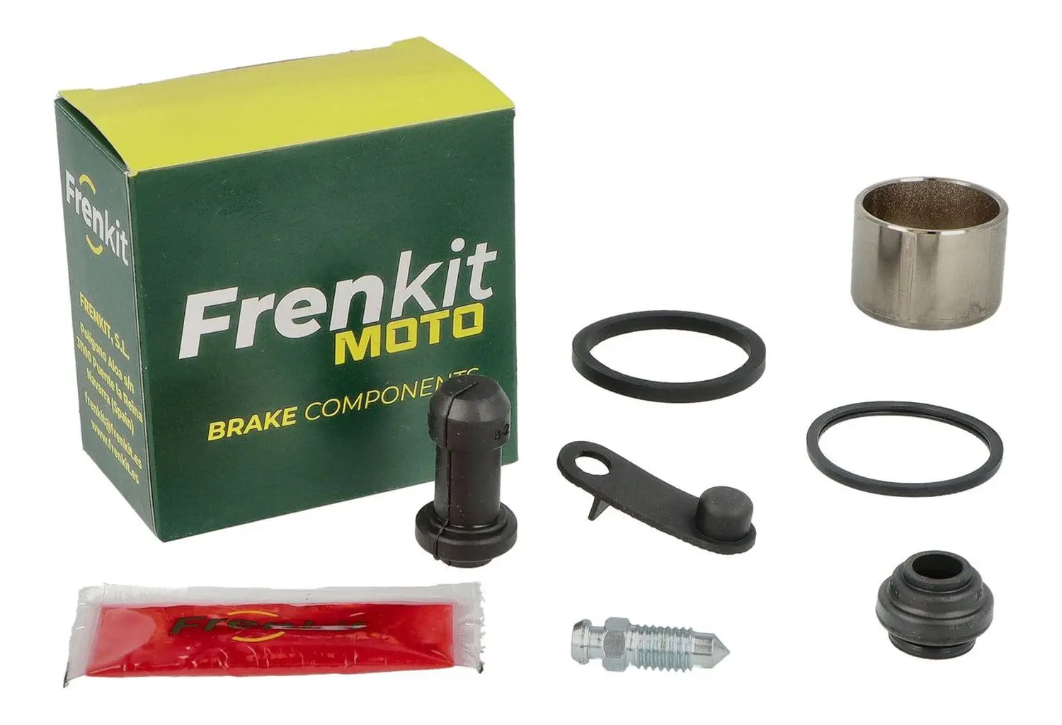 FRENKIT MOTO opravná sada brzdového třmenu (těsnění + písty) NISSIN (píst FI 27MM) zadní HONDA CR 125 / 250 R '87-'01, CR 500 '84-'01, CRM 250 '89-'98