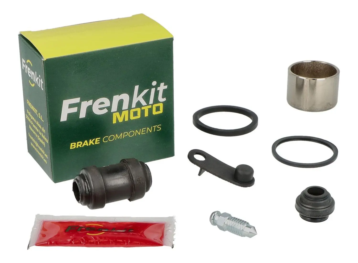 FRENKIT MOTO opravná sada brzdového třmenu (těsnění + písty) NISSIN (píst FI 38MM) zadní HONDA CB 300 F '19-'24, CB 500 F / X '13-'22, CB 1000