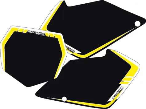 BLACKBIRD pozadí pod startovací číslo SUZUKI RMZ 450 08-09 barva černá (BLACKBIRD pozadí pod startovací číslo SUZUKI RMZ 450 08-09 barva černá)
