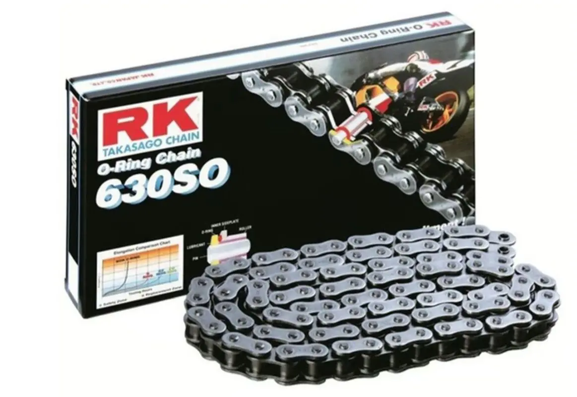 RK hnací řetěz 630SO-92 (92 článků) O-kroužek do 1200ccm/48,0KN včetně nýtovací spojky - VÝPRODEJ (RK hnací řetěz 630SO-92 (92 článků) O-kroužek do)