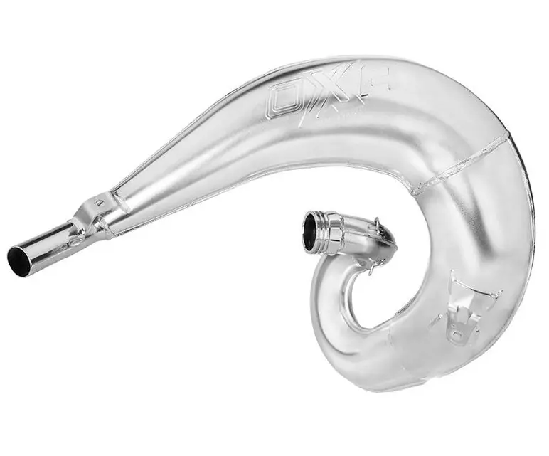 OXA FACTORY difuzor (rezonanční trubka) FRONT EXHAUST PIPE chrom YAMAHA YZ 250 '99-'23, FANTIC XX 250 (064030002-PDA0403) (OXA FACTORY difuzor)