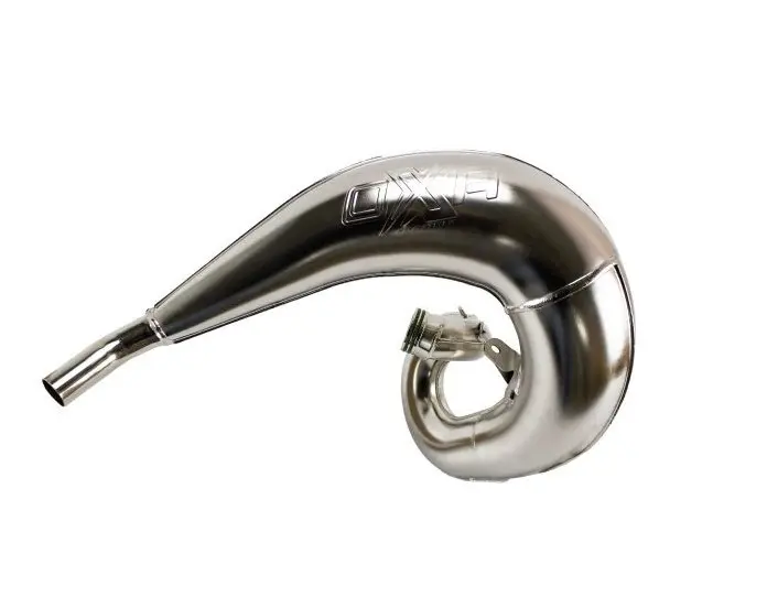 OXA FACTORY difuzor (rezonanční trubka) FRONT EXHAUST PIPE chrom KTM EXC 250 / 300 TPi '20-'23, HUSQVARNA TE 250 / 300 '20-'23, GAS GAS EC 250 / 300