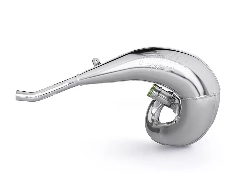 OXA FACTORY difuzor (rezonanční trubka) FRONT EXHAUST PIPE chrom TM RACING MX / EN / SMR 250 / 300 '22-'25 (OXA FACTORY difuzor (rezonanční trubka))
