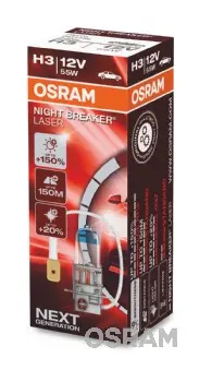 OSRAM žárovka H3 12V 55W, PK22S NIGHTBREAKERLASER - 1 kus (OSRAM žárovka H3 12V 55W, PK22S NIGHTBREAKERLASER - 1 kus)