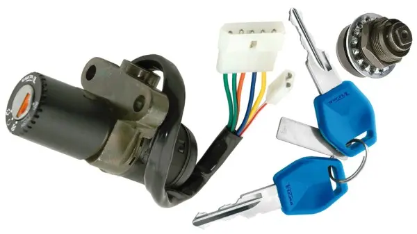 V PARTS (VICMA) spínač zapalování komplet DERBI GPR 50 R 97-00, GPR 50 REPLICA 99-03 (6586) (V PARTS (VICMA) spínač zapalování komplet DERBI GPR 50 R)