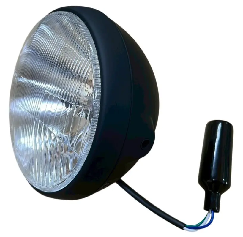 EMGO světlomet univerzální kompletní černý (průměr vložky 7" / 17,80cm) (homologace E-MARK) (EMGO světlomet univerzální kompletní černý (průměr)