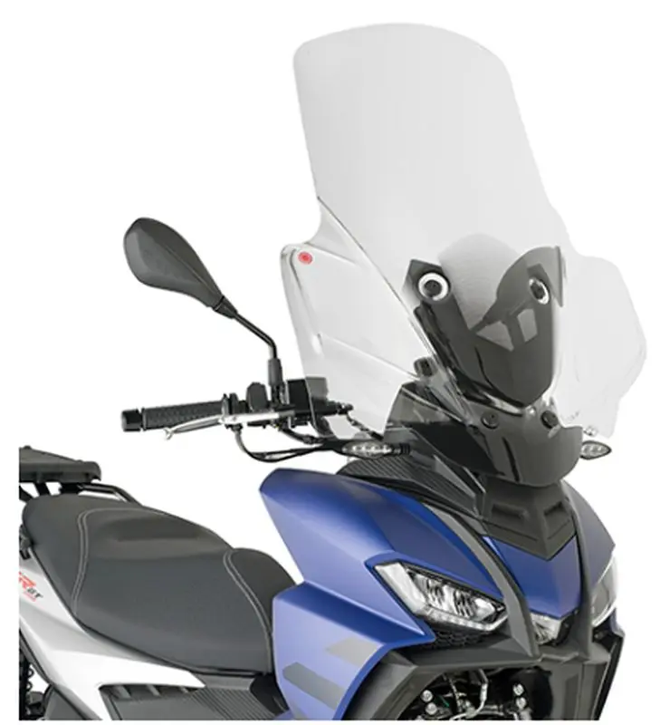 KAPPA plexi APRILIA SR 125/200 GT 22-25 (74 X 61 cm) průhledné - potřebné upevnění D6711KITK (KAPPA plexi APRILIA SR 125/200 GT 22-25 (74 X 61 cm))