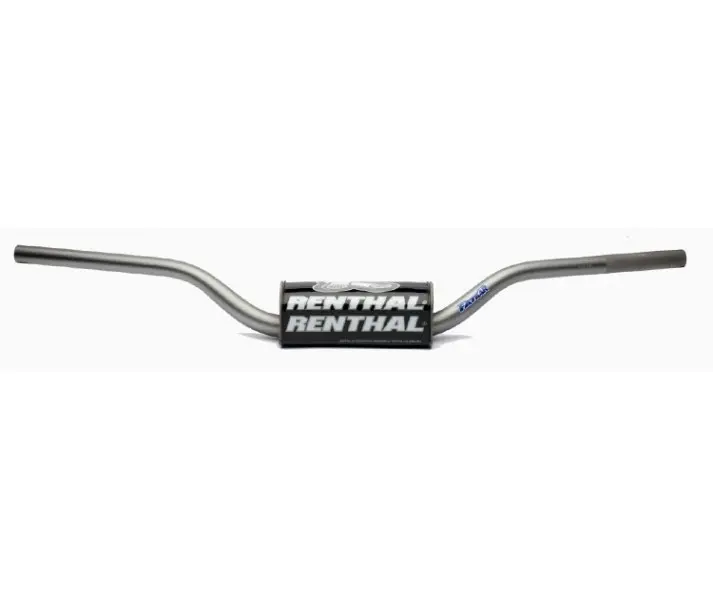 RENTHAL řidítka 1,1/8 (28,6mm) MX FATBAR HANDLEBARS GREY RC SX/SXF 06-09, SUZUKI RM/RMZ 06-13 barva šedá s chráničem (RENTHAL řidítka 1,1/8 (28,6mm))