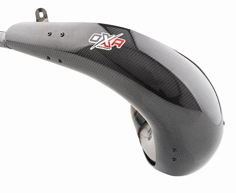 OXA FACTORY karbonový kryt difuzoru (rezonanční trubice) CARBON PROTECTION pro OXA FACTORY FRONT PIPE X8 125 CC KTM / YAMAHA / SHERCO / BETA (OXA)
