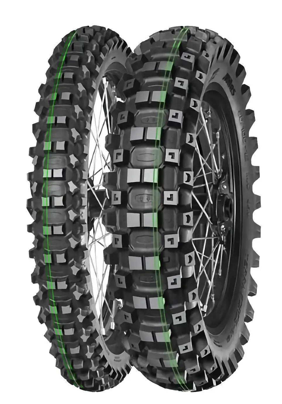MITAS 110/100-18 TERRA FORCE-EX MH SUPER SOFT 64M (DVOJITÝ ZELENÝ PROUŽEK) TT ZADNÍ DOT 2024 (460107) (náhradní:70000223) ( )