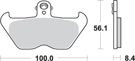 SBS brzdové destičky KH407 / KH246 STREET PERFORMANCE (EXCEL) sintrované barva zlatá BMW K1200, R850/1100/1150/1200 přední (SBS brzdové destičky)