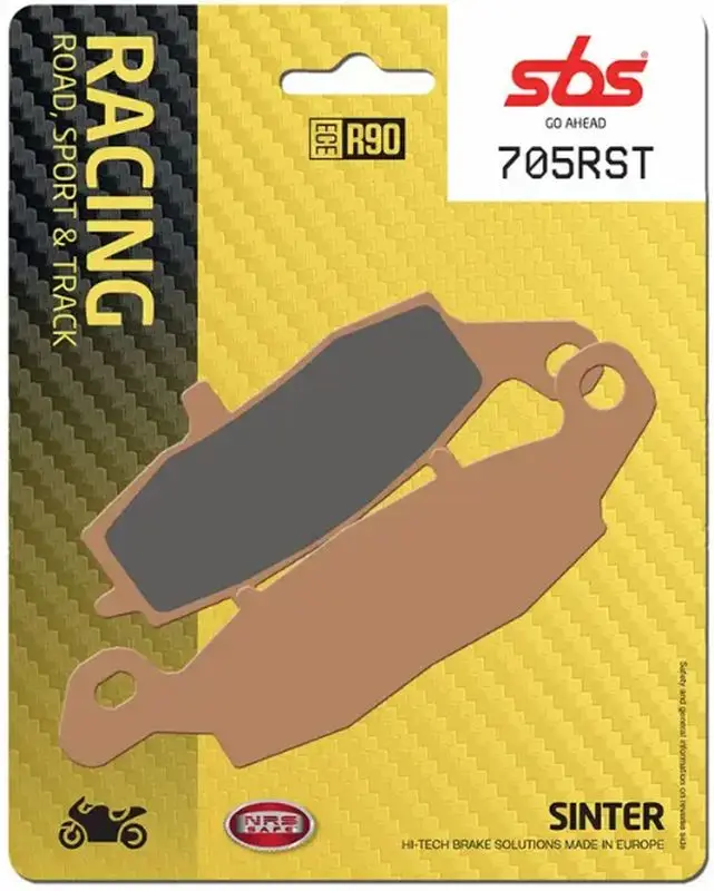 SBS brzdové destičky 705RST KH229 TRACK AND SPORT sintrované barva zlatá (SBS brzdové destičky 705RST KH229 TRACK AND SPORT sintrované barva zlatá)