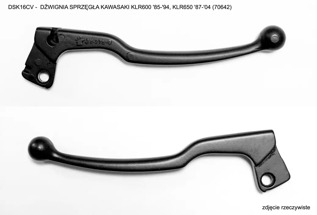 V PARTS (VICMA) spojková páka KAWASAKI KLR600 85-94, KLR650 87-04, barva černá (DSK16CV) = DSS16CV, DSS17CV (73362) (70642) ( )