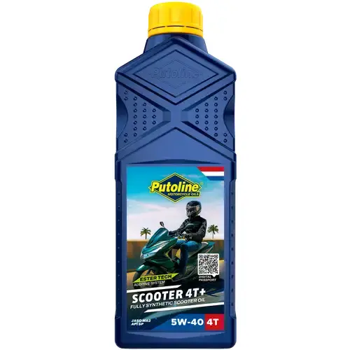 PUTOLINE motorový olej 4T ESTER TECH SCOOTER 4+ 5W40 1L (AKC) (PUTOLINE motorový olej 4T ESTER TECH SCOOTER 4+ 5W40 1L (AKC))
