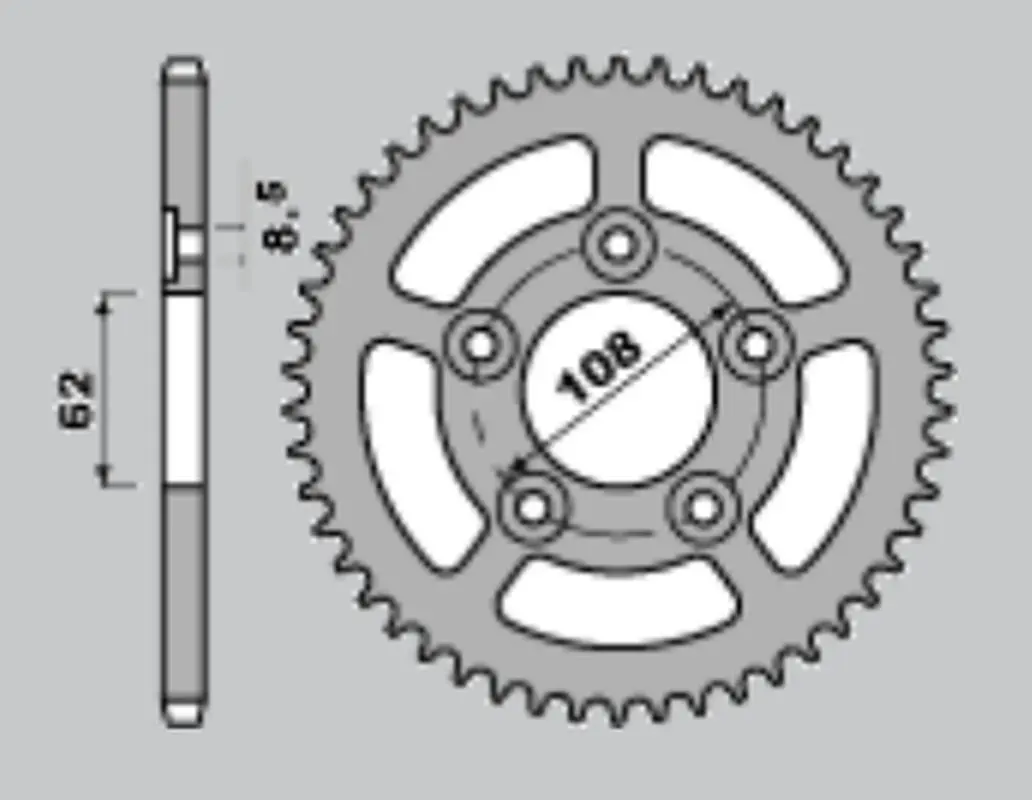 CHT VÝPRODEJ zadní řetězové kolečko 714 41 APRILIA RS 125 93-05 (701-41) (JTR701.41) (CHT VÝPRODEJ zadní řetězové kolečko 714 41 APRILIA RS 125 93-05)