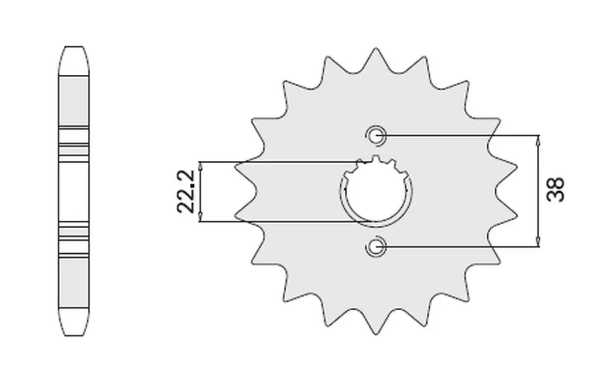 CHT řetězové kolečko přední 728 14 CAGIVA ELEFANT 750 87-89 (726-14) (CHT řetězové kolečko přední 728 14 CAGIVA ELEFANT 750 87-89 (726-14))