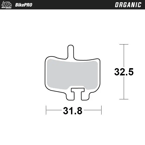 MOTO-MASTER BIKE PRO brzdové destičky organické vhodné pro PROMAX IMPERIAL DX04, HAYES HFX-MAG, HFX-9,MX-1 (MOTO-MASTER BIKE PRO brzdové destičky)