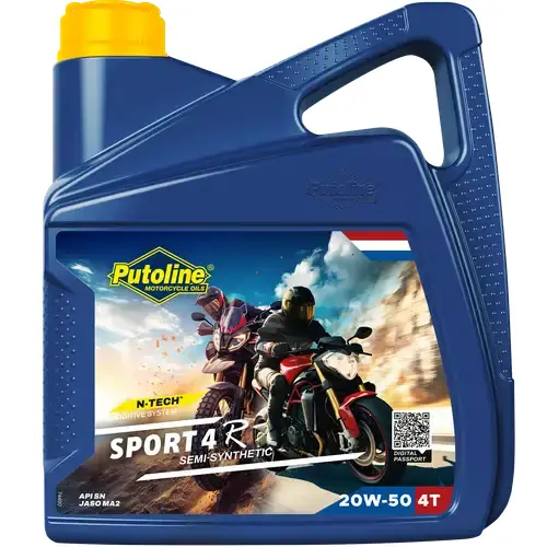 PUTOLINE motorový olej 4T SPORT 4R 20W50 4L (AKC) (PUTOLINE motorový olej 4T SPORT 4R 20W50 4L (AKC))