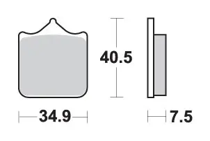 SBS brzdové destičky KH322 TRACK AND SPORT sintrované barva zlatá (nahrazuje směs RS) ( )