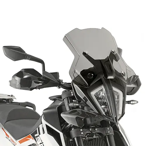 KAPPA plexi štít KTM 390 ADVENTURE 20-24 790 ADVENTURE / R 19-20 890 ADVENTURE 21-22 35 X 46 cm ztmavený - potřebné upevnění D7711KITK (KAPPA plexi)