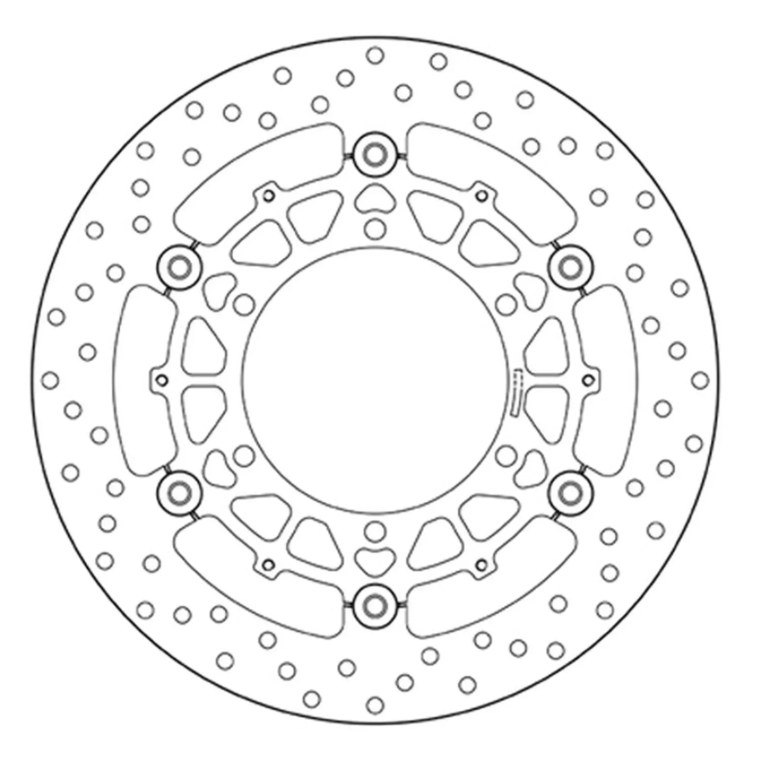 BREMBO přední plovoucí brzdový kotouč BMW K1 '88-'93, K 100 RS '89-'92, K 1100 LT '93-'99, K 1100 RS '92-'96, R 1100 R / RS / RT '92-'01, R 850 R / RT