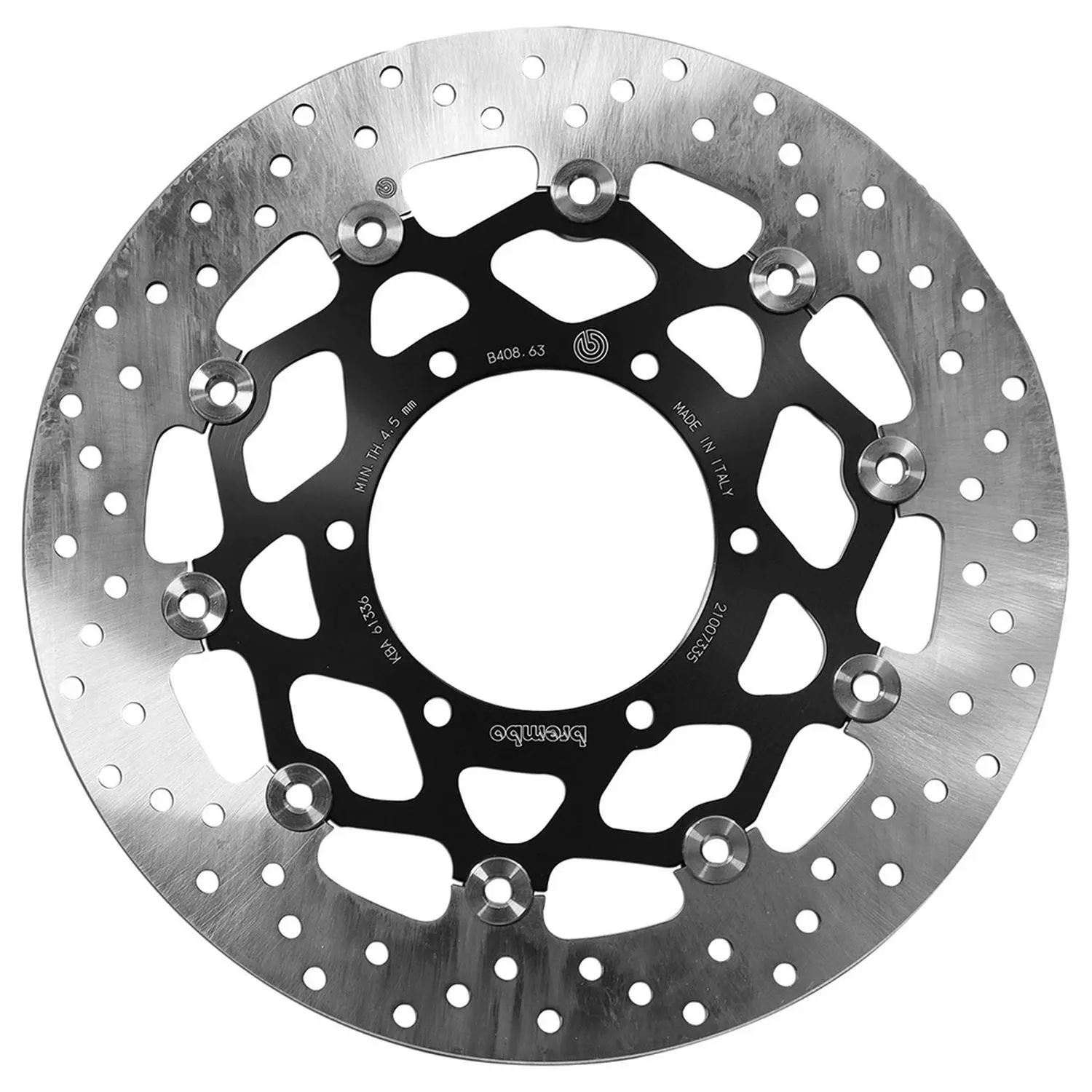 BREMBO přední plovoucí brzdový kotouč SUZUKI GSX-R 1000 '09-'16, GSX-R 600 / 750 '08-'17 (310X102X5MM) (6X8,5MM) (BREMBO přední plovoucí brzdový)