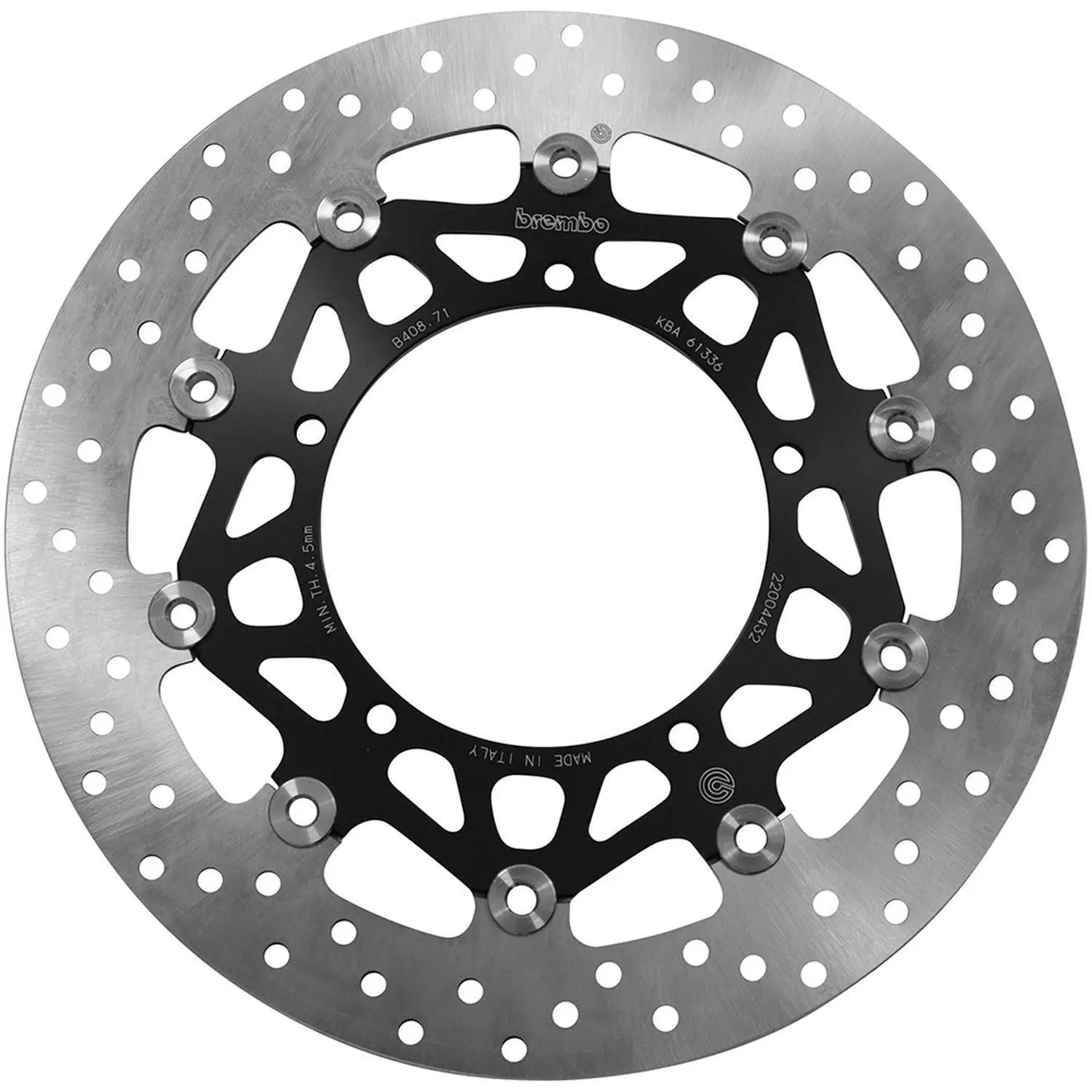 BREMBO přední plovoucí brzdový kotouč YAMAHA FZ 1 FAZER '08-'10, FZ 1 N FAZER '06-'15, MT-10 '16-'24, YZF R1 '04-'24, V-MAX 1700 '09-'16, YZF R6