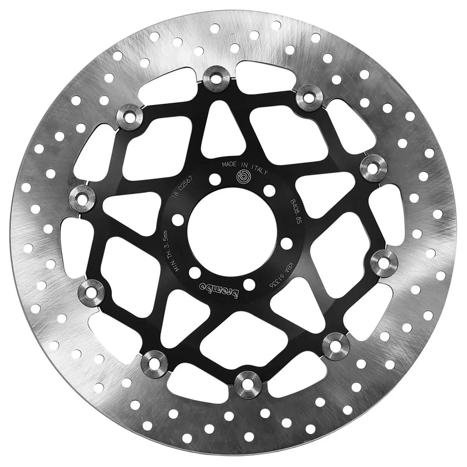 BREMBO přední plovoucí brzdový kotouč APRILIA RS 125 '91-'99, CAGIVA MITO 125 '90-'12, DUCATI MONSTER 750 '96-'02, MONSTER 900 '93-'02 (320X64X4MM)
