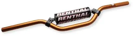 RENTHAL řidítka 7/8 (22mm) MX MINI HANDLEBAR ORANGE KTM 85 SX PADDED barva oranžová s chráničem (RENTHAL řidítka 7/8 (22mm) MX MINI HANDLEBAR ORANGE)