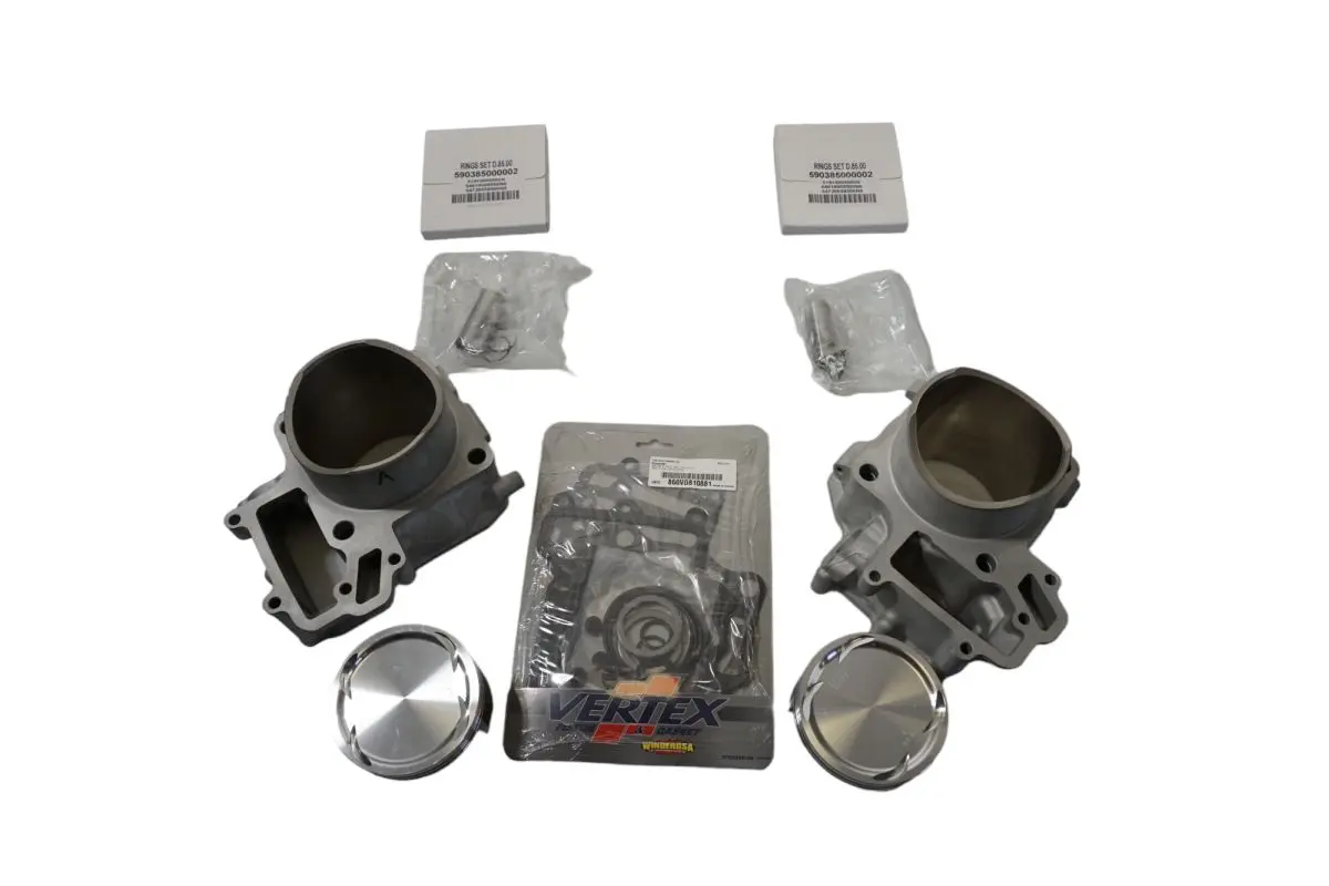 CYLINDER WORKS kompletní válec KAWASAKI KVF 750 BRUTE FORCE 4X4 '15-'21 (2 kusy přední + zadní) STANDARD (85,00 mm) (2X píst 23908, 2X válec, 2X top