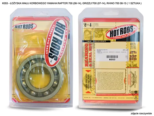 HOT RODS ložisko klikové hřídele YAMAHA RAPTOR YFM 700 (06-25), GRIZZLY 700 (07-25), RHINO 700 08-13 ( 1 kus ) ( )
