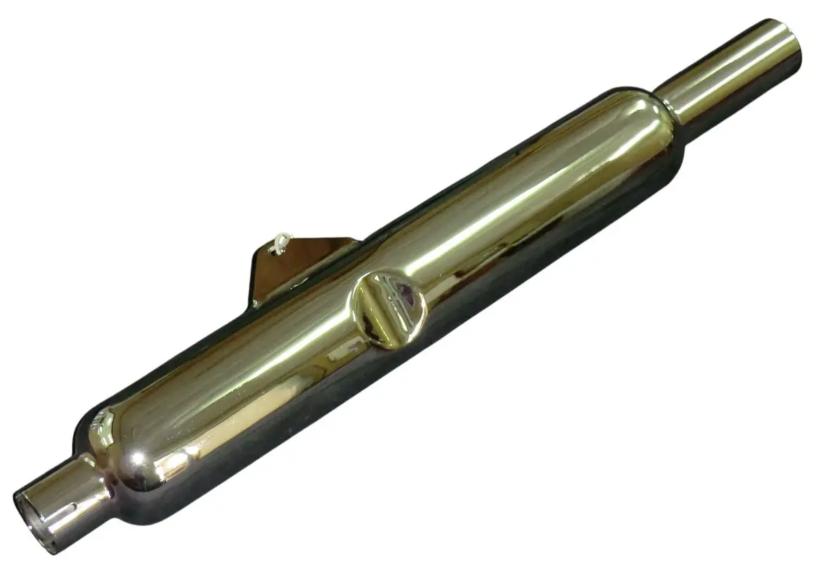 EMGO koncovka výfuku / tlumič chromovaný BSA A7 / A10 54-57 pravý (verze s kyvnou vidlicí) (replika originálu) (80-84068) (EMGO koncovka výfuku /)
