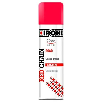 IPONE sprej CHAIN 250ML RED mazivo do řetězů barva červená (CARELINE) (AKC) (12) (IPONE sprej CHAIN 250ML RED mazivo do řetězů barva červená)