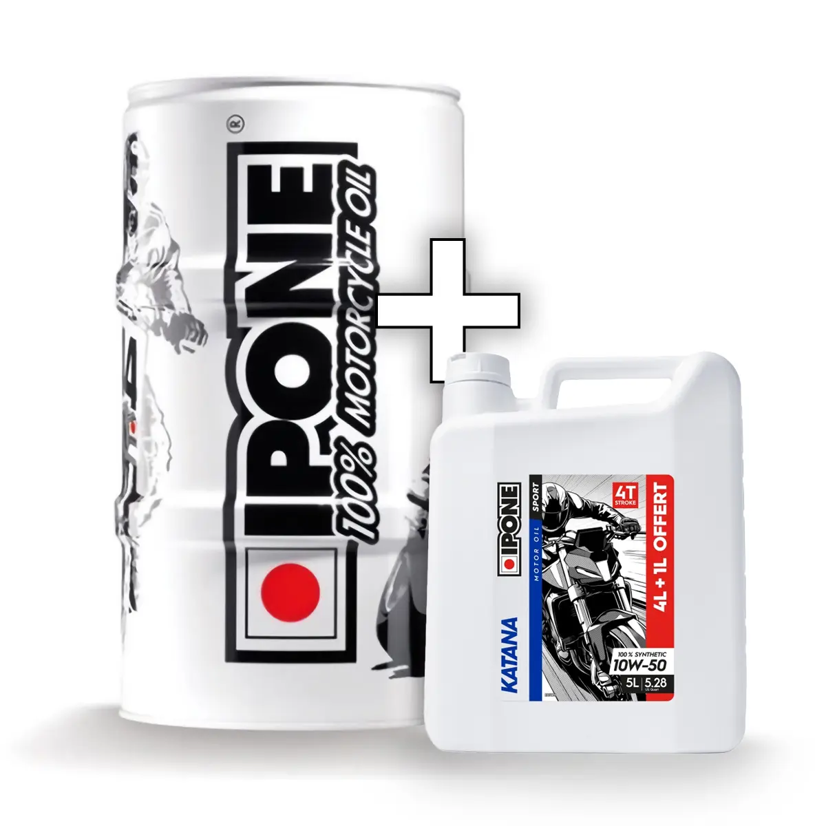 IPONE KATANA 10W50 motorový olej 100% syntetický 60L sud (ESTER, MA2) (AKC) + 5L ZA 1ZŁ (IPONE KATANA 10W50 motorový olej 100% syntetický 60L sud)