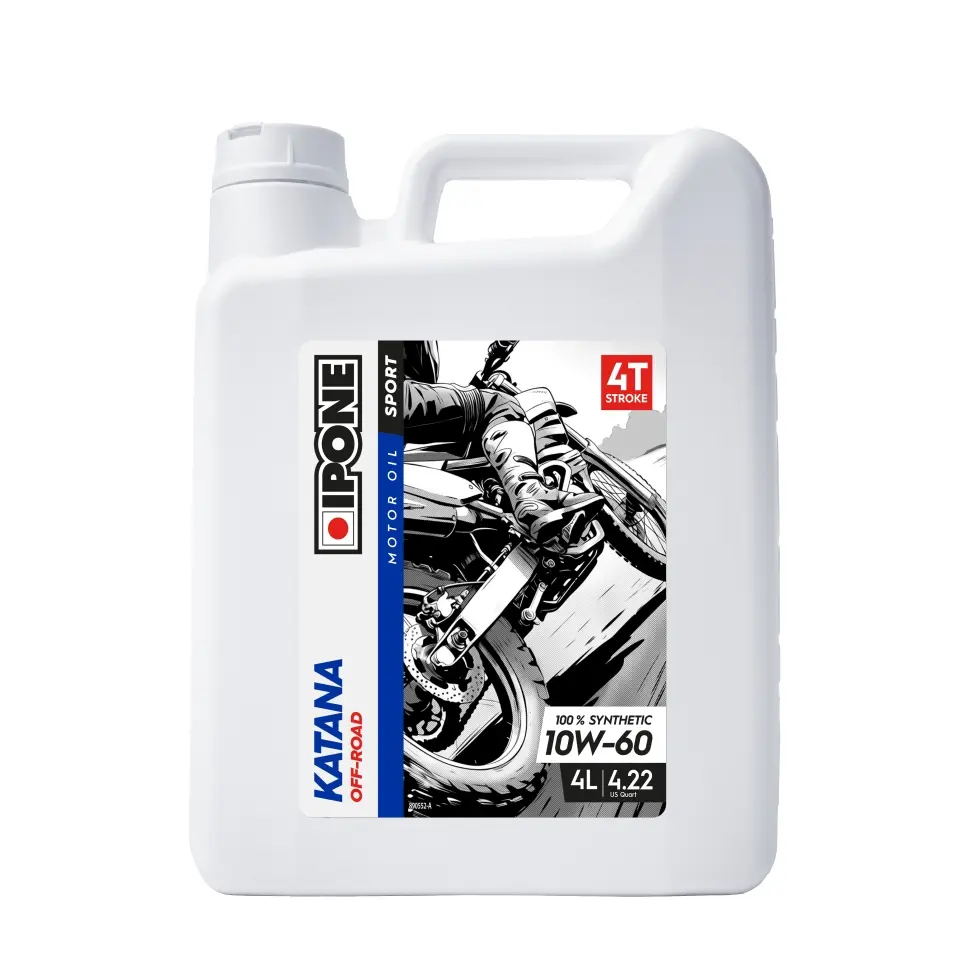 IPONE KATANA OFF ROAD 10W60 motorový olej 100% syntetický 4L (ESTER, MA2) (IP1109) (AKC) (6) nahrazuje 800020 (IPONE KATANA OFF ROAD 10W60 motorový)