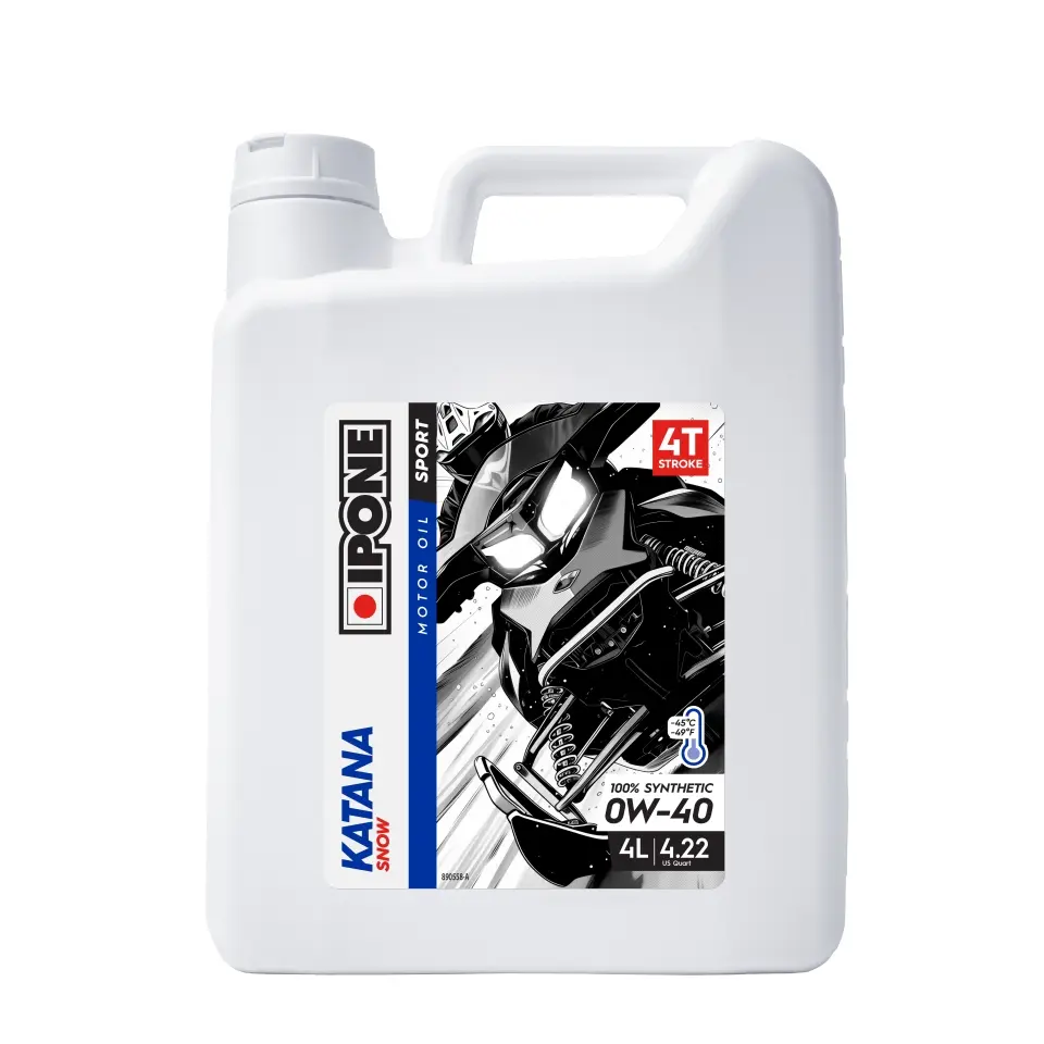 IPONE KATANA SNOW 4T 0W40 olej pro sněžné skútry 100% syntetický 4L (-45ST.C) (AKC) (6) nahrazuje 800183 (IPONE KATANA SNOW 4T 0W40 olej pro sněžné)