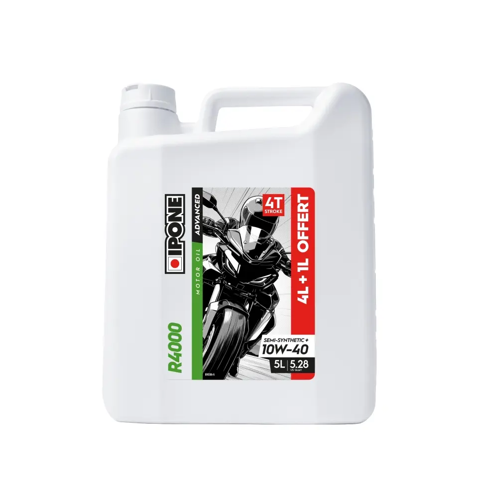 IPONE R4000 10W40 motorový olej polosyntetický PLUS 5L (ESTER, MA2) - akce 4+1 (AKC) (4) nahrazuje 800031 (IPONE R4000 10W40 motorový olej)