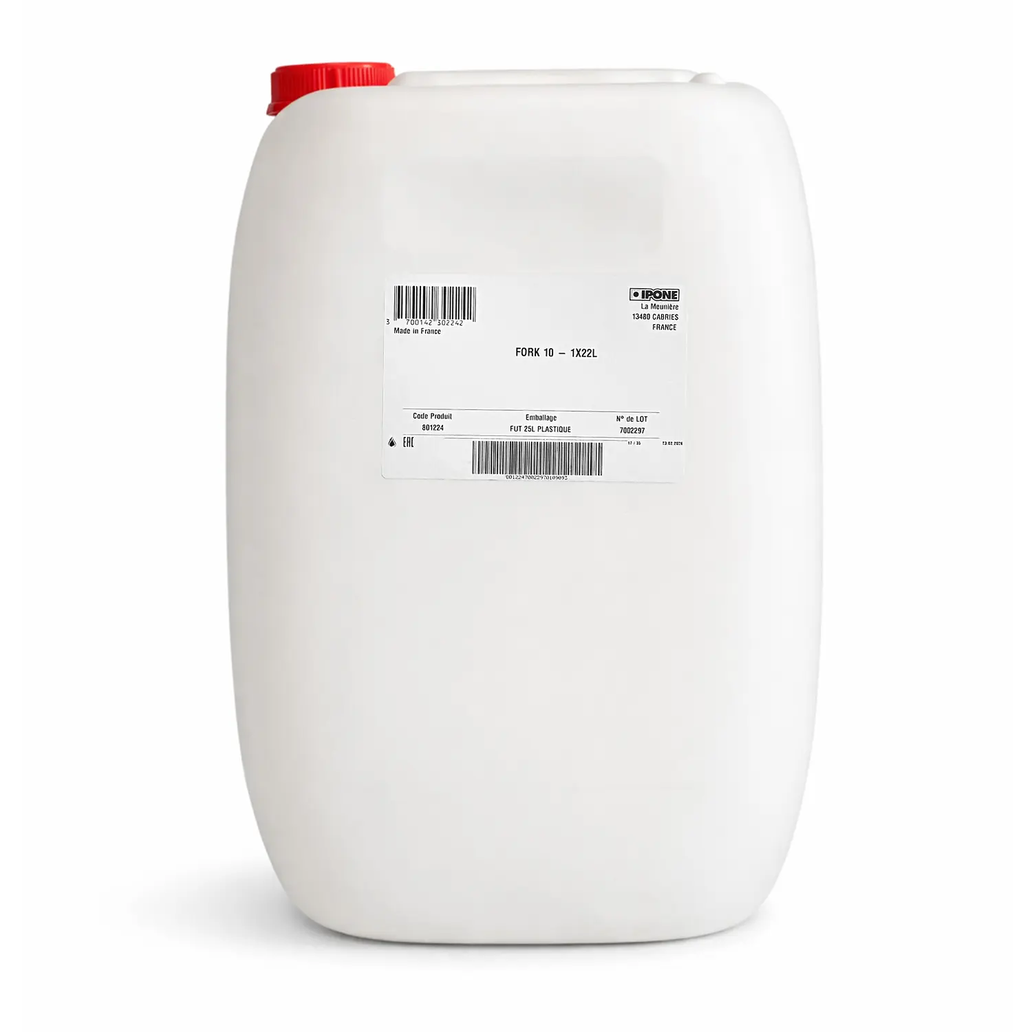 IPONE olej do přední vidlice / tlumičů / zavěšení FORK SYNTHETIC PLUS 10W 22L sud (AKC) nahrazuje 800216 (IPONE olej do přední vidlice / tlumičů /)