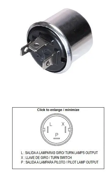 DZE přerušovač blinkrů univerzální (6V 2+2 21W) ( )
