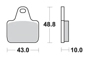 SBS brzdové destičky KH435/4 RACING DUAL CARBON barva černá pro třmen PVM, AP, BREMBO přední (SBS brzdové destičky KH435/4 RACING DUAL CARBON barva)