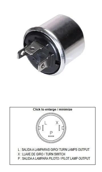 DZE přerušovač blinkrů univerzální (12V 2+2 21W) ( )