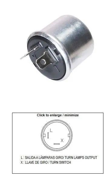 DZE přerušovač blinkrů univerzální (12V 2+2 21W) ( )